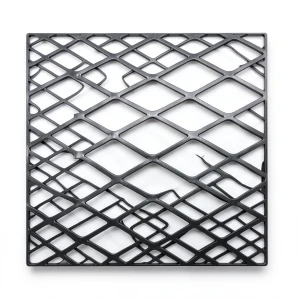Hot Rolled Expanded Metal Mesh 6 mm Thickness, Size 2.44×2 m, Black Steel