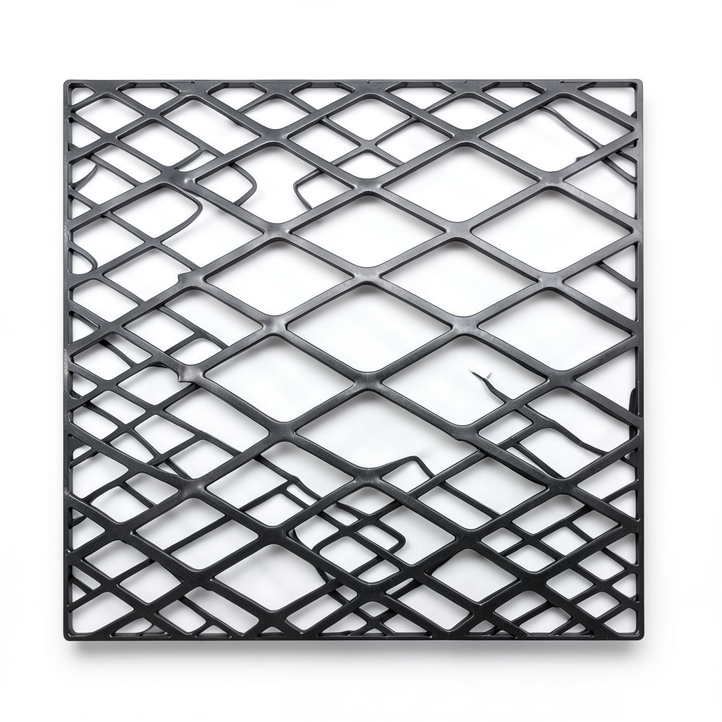 Hot Rolled Expanded Metal Mesh 6 mm Thickness, Size 2.44×2 m, Black Steel