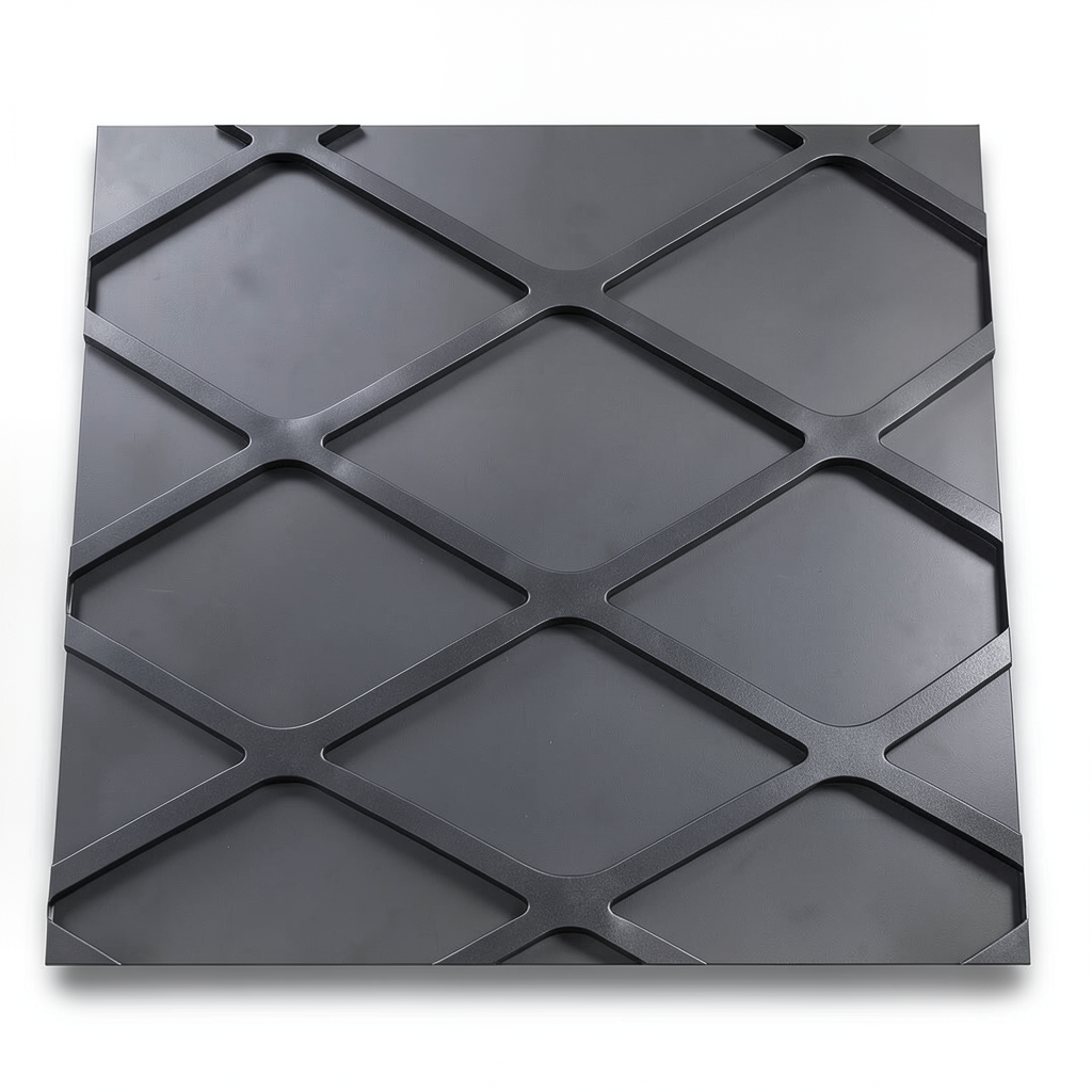 Hot Rolled Expanded Metal Sheet Flattened, Thickness 6 mm, Size 2.44×6 meter