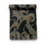Classic Wallpaper Length 10m, Width 0.73m, Black Color, Model 57150