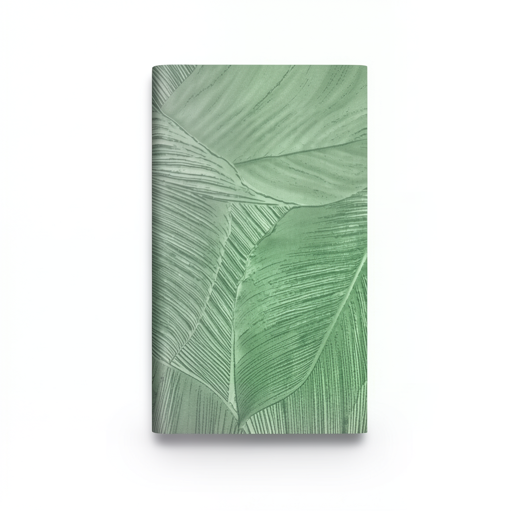Dutch Leaf Patterned Wall Covering 10 m x 0.53 m, Green, Model 221172