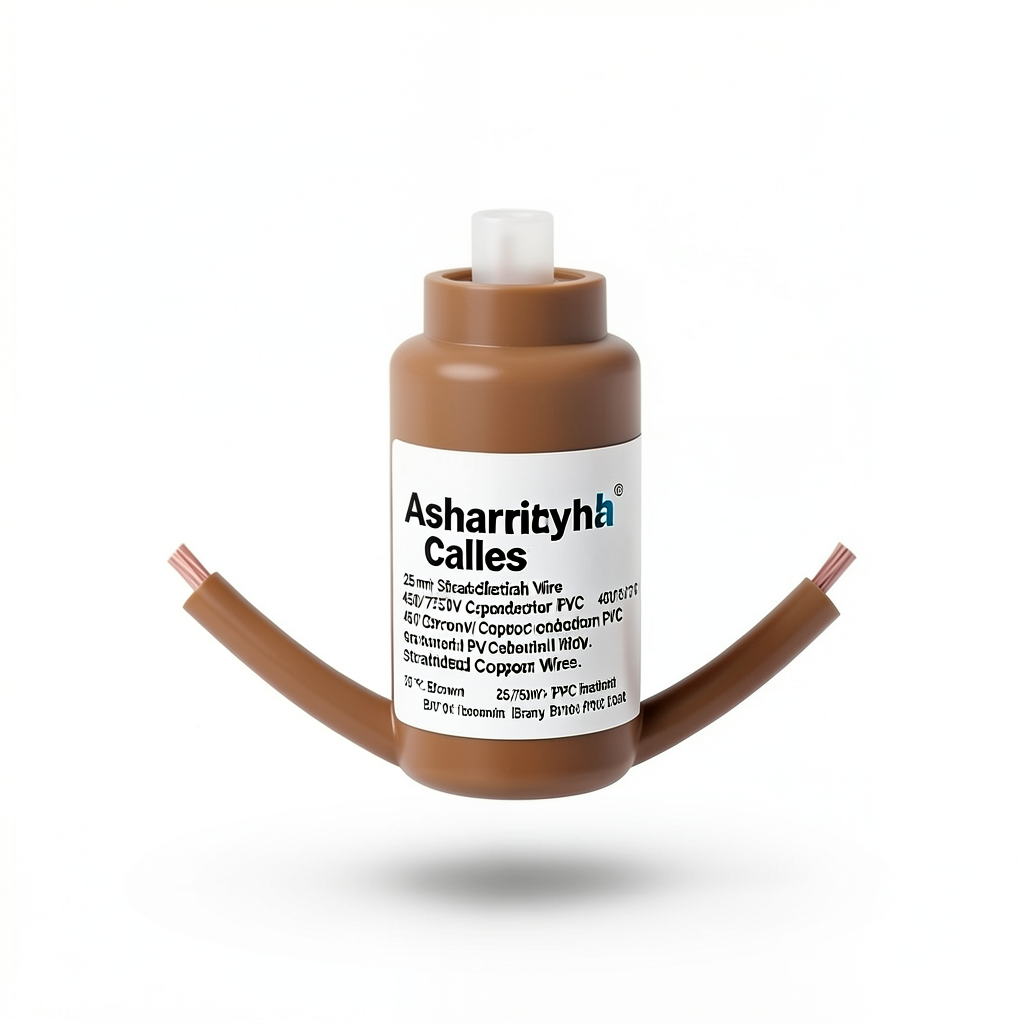 25 mm² Stranded Electrical Wire 450/750V Copper Conductor PVC 70°C Brown | Asharqiyah Cables Company for Industry