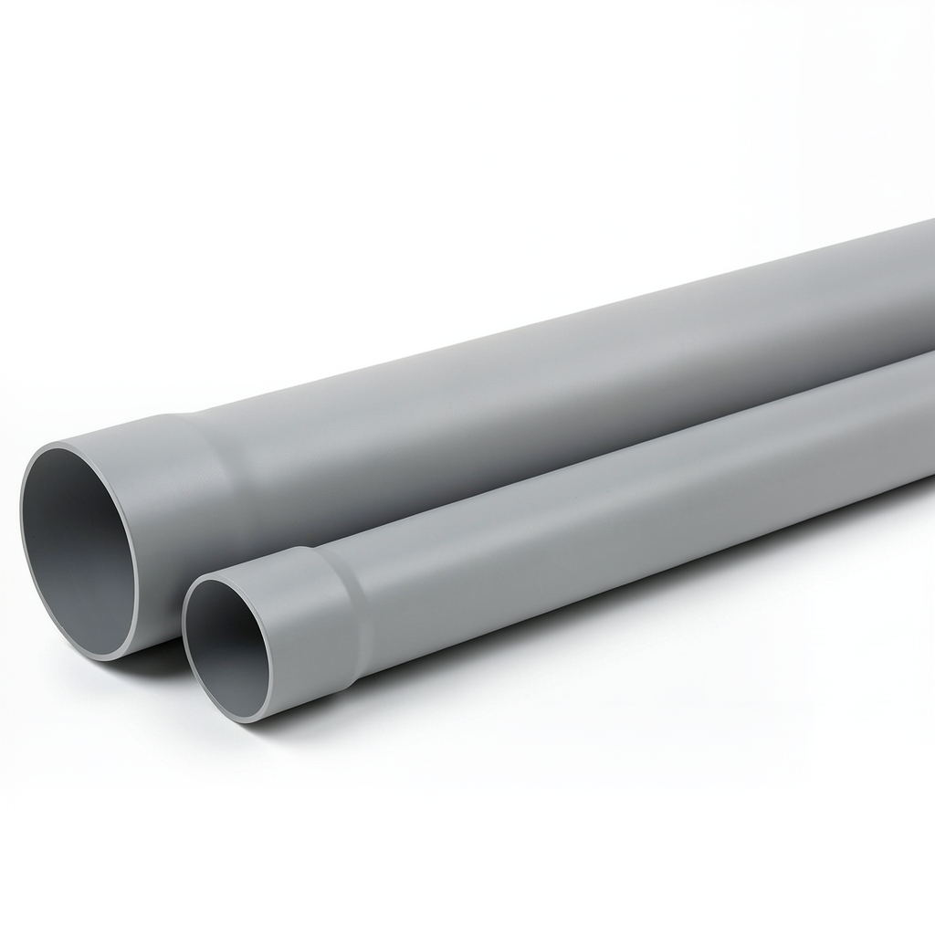 UPVC Pipe SDR 41 Nominal Pressure 6 Bar Size 160 mm Thickness 4 mm Grey Color