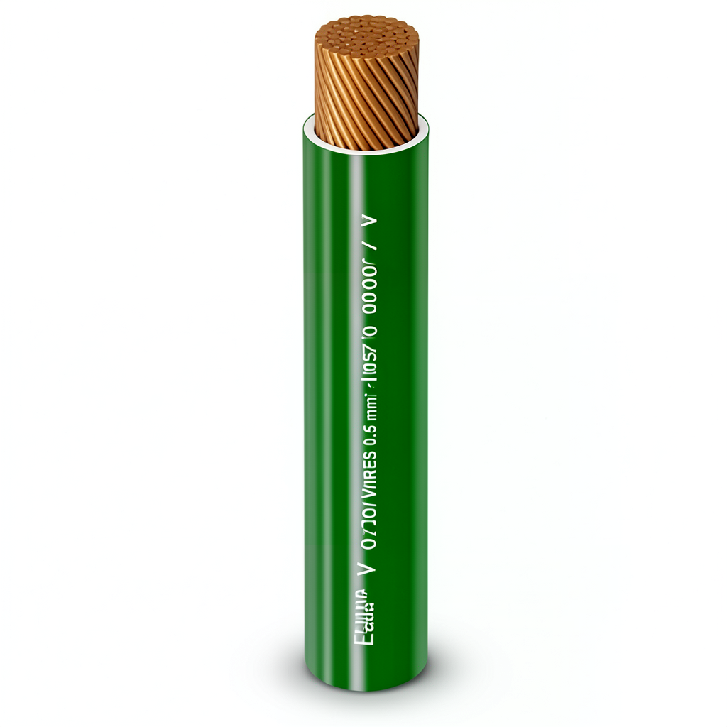 سلك كهرباء مفرد نحاس شعر عزل PVC، مقاس 0.75 mm، 600/1000 فولت | شركة الفنار