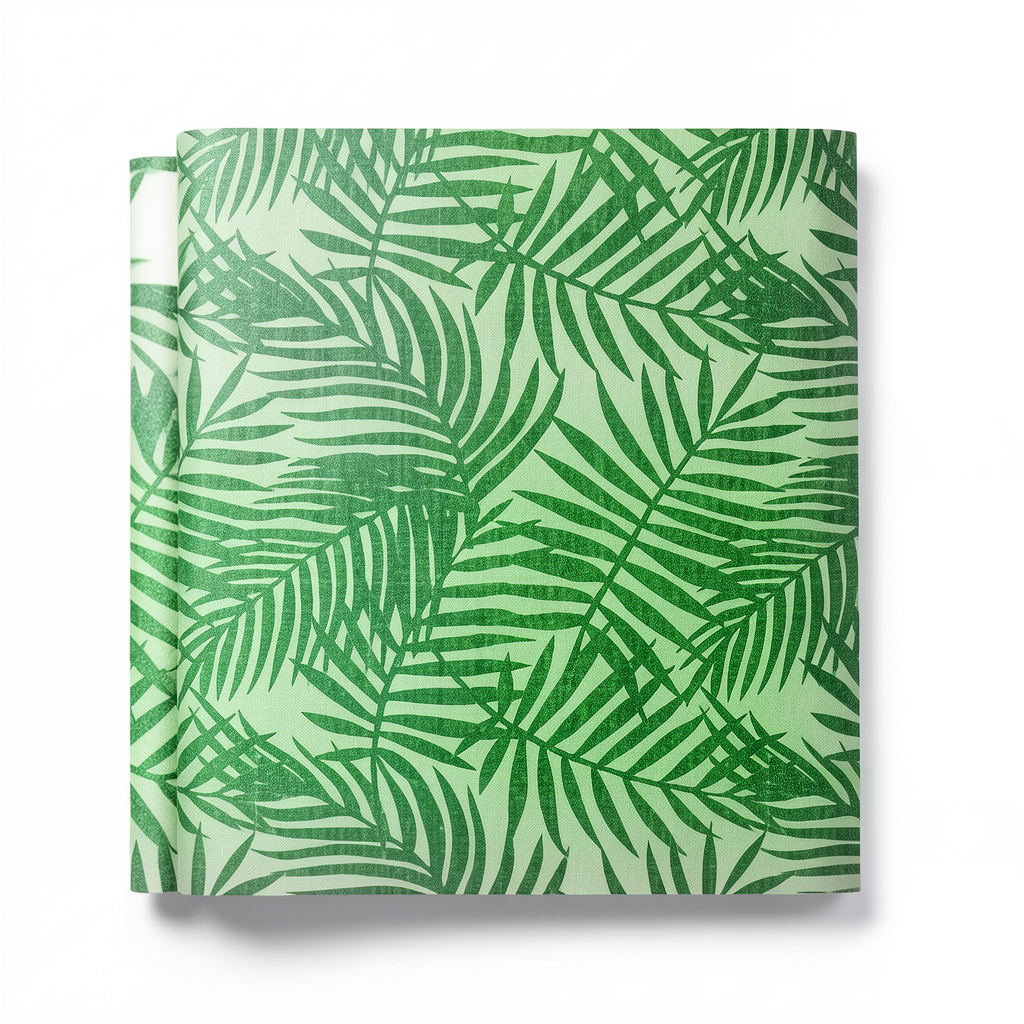 Leaf Patterned Wallpaper 10 m x 0.53 m, Green Color