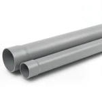 أنابيب بلاستيك UPVC ضغط 6 بار SDR 41 مقاس 140 مم سماكة 3.5 مم لون رمادي