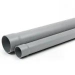 مواسير بلاستيك UPVC ضغط 6 بار SDR 41 مقاس 180 ملم سمك 4.4 مم لون رمادي
