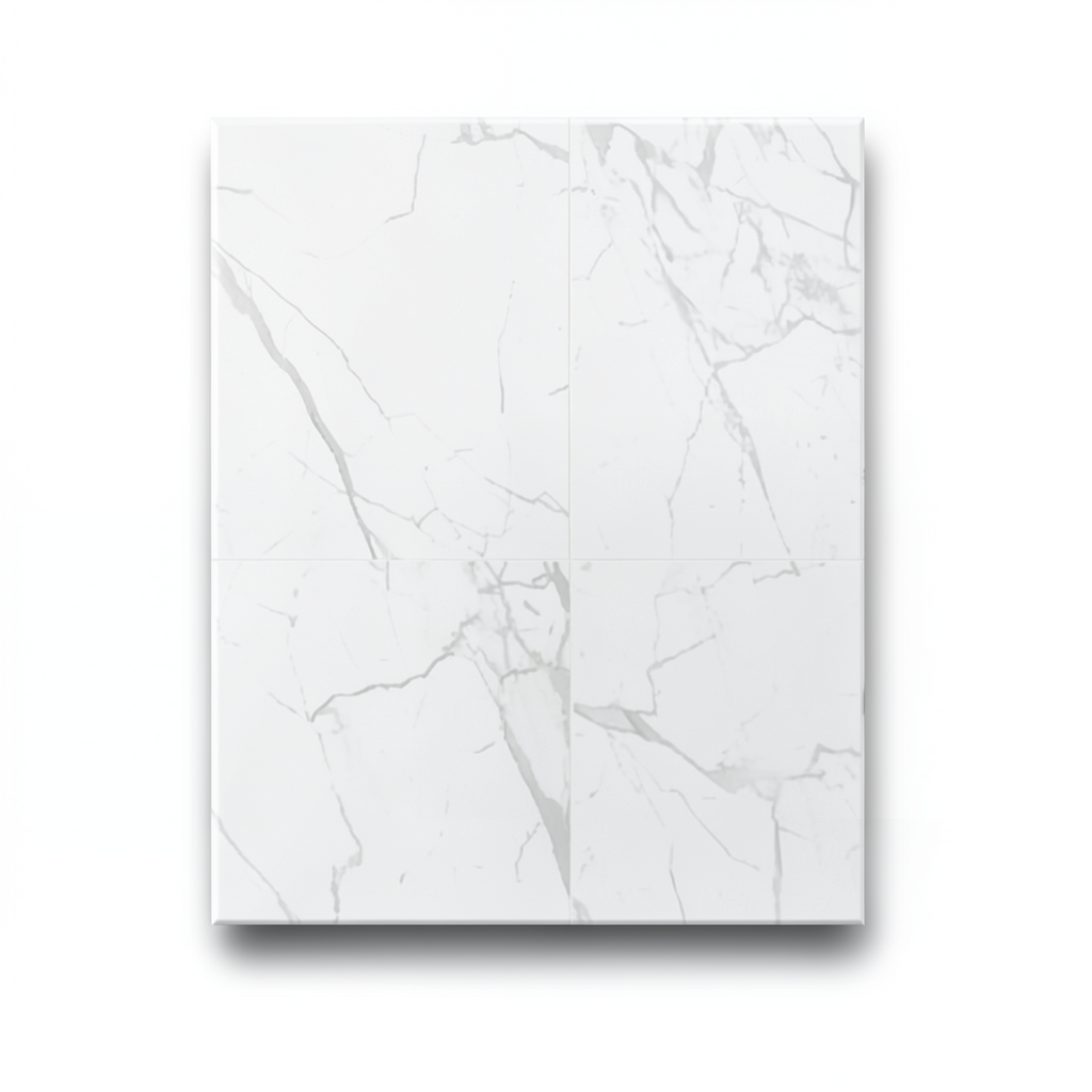 Porcelain Floors 60x120×0.87 cm, White Color, Florence Model