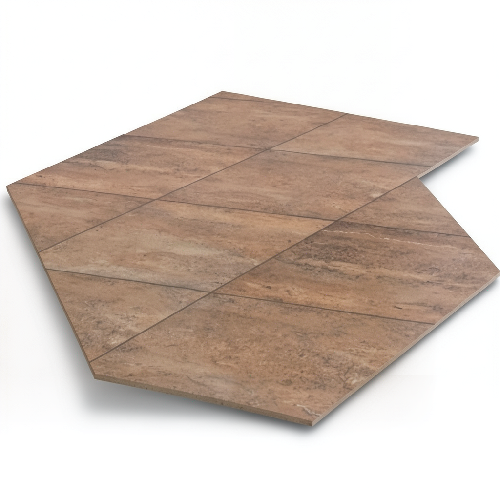 بلاط ارضيات بورسلان هندي 0.9×60×60 سم بني، موديل Evan