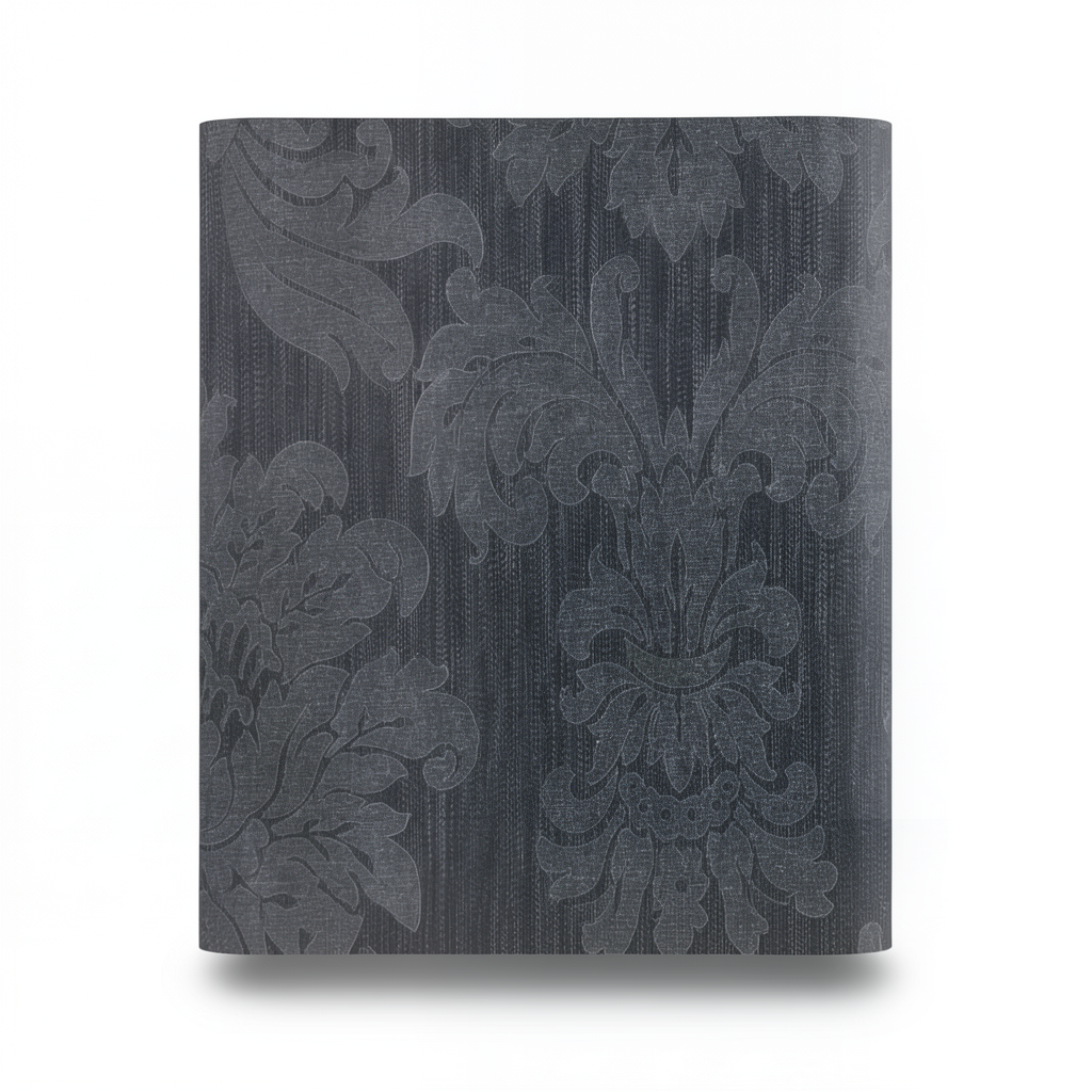 Classic Wallpaper Length 10m, Width 0.73m, Dark Gray Color, Model 275007