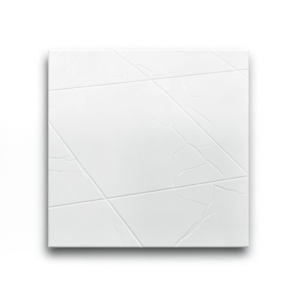 Porcelain Floor Tiles Decor 60x120x0.87 cm, White, White Mountain Model