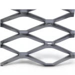 Hot Rolled Steel Expanded Metal Mesh 2.7 mm Thickness Width 2.44 m Length 1 m