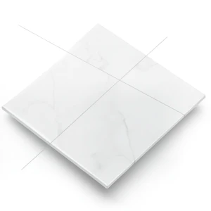 Indian Porcelain Floor Tiles 0.9×60×60 cm White, Victoria Model
