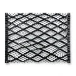 Hot Rolled Steel Expanded Metal Mesh 2.8 mm Thickness 2.44 m Width 1 m Length, Black
