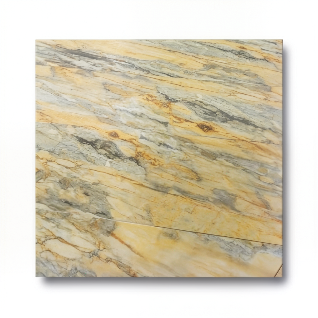 أرضيات بورسلان 80×160×0.9 سم، لون ذهبي، موديل Fiamma Gold