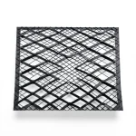 Hot Rolled Steel Expanded Metal Mesh 1.8 mm Thickness 2.44 m Width 2 m Length Black