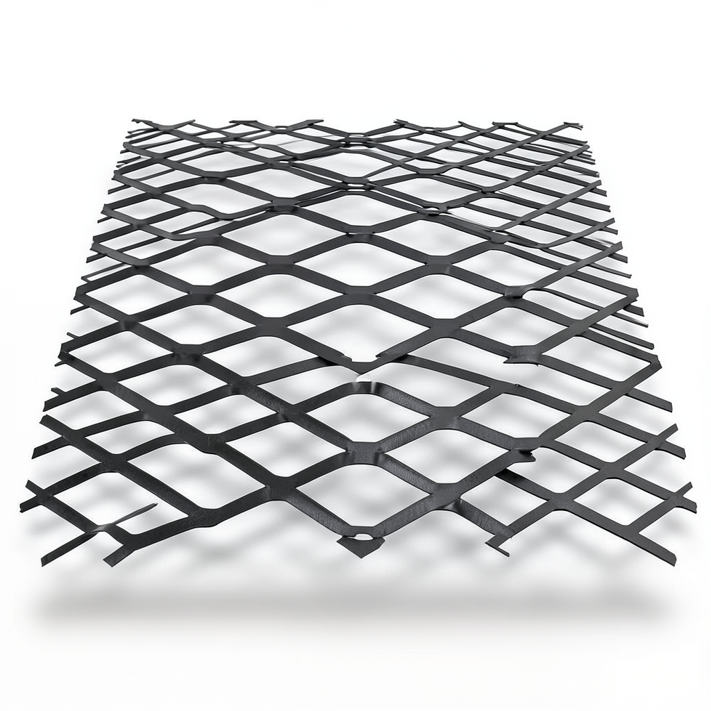 Hot Rolled Black Steel Expanded Metal Mesh Bahri 2 mm Thickness 2.44 m Width 2 m Length | Bait Al Tatawor