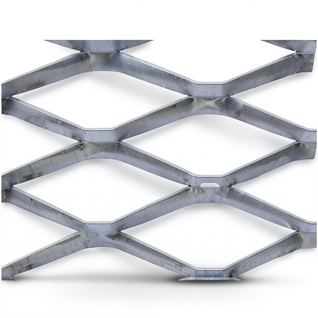 Hot Rolled Steel Expanded Metal Mesh Bahri 1.7 mm Thickness 2.44 m Width 2 m Length