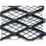 Hot Rolled Steel Expanded Metal Mesh 1.8 mm Thickness 2.44 m Width 2 m Length Black