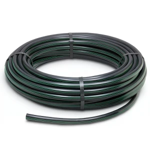 لفة أنابيب HDPE ضغط 4 بار PE 80، قطر خارجي 63 مم، سمك 1.8 مم، لون أسود