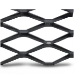 Hot Rolled Black Steel Expanded Metal Mesh Bahri 1.7 mm Thickness 2.44 m Width 3 m Length