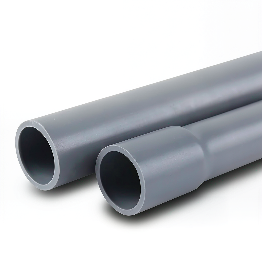 UPVC Pipes 2 Bar Pressure 400 mm Diameter 3.20 mm Thickness Gray