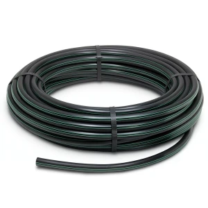 لفة أنابيب بلاستيك HDPE ضغط 4 بار PE 80، قطر خارجي 90 مم، سمك 2.2 مم، لون أسود