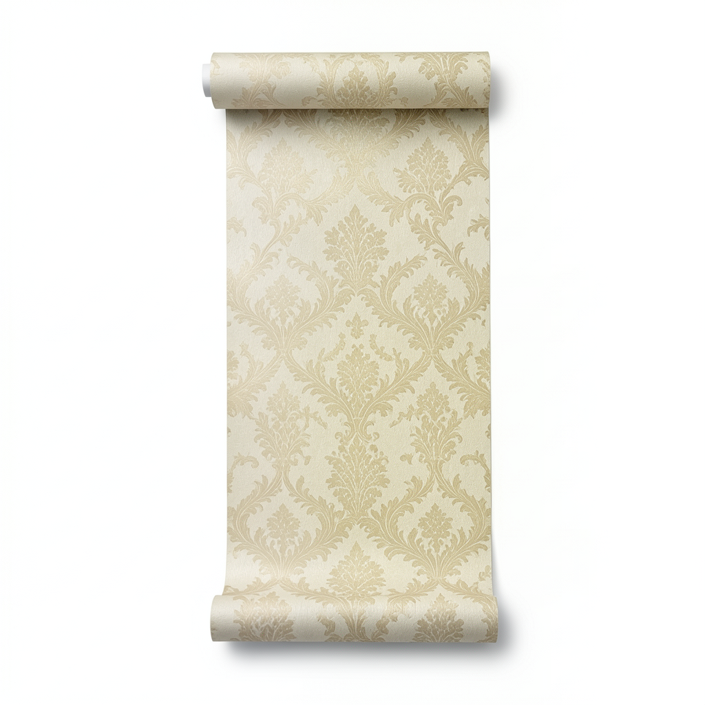 Italian Wallpaper Patterned Design Beige Color, Size 10mx0.73m, Model 57188