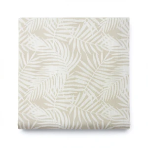 Leaf Patterned Wallpaper 10 m x 0.53 m Beige, Model 300322