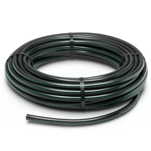 HDPE Plastic Coil Pipe Nominal Pressure 4 Bar PE 80 OD 160 mm Thickness 4 mm Black