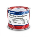 سلك كهرباء مجدول 1.5 مم² 450/750 فولت، موصل نحاس، معزول PVC لون أحمر | شركة كابلات الشرقية للصناعة
