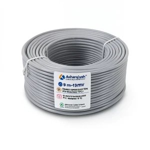 سلك كهرباء مجدول 95 مم²، 450/750 فولت، عزل PVC 70°C، لون رمادي | شركة كابلات الشرقية للصناعة