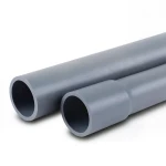 UPVC Pipes 4 Bar Pressure 75 mm Diameter 1.80 mm Thickness Gray