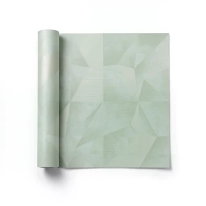 Italian Geometric Wallpaper 10m x 0.73m Pale Green, Model Z90027