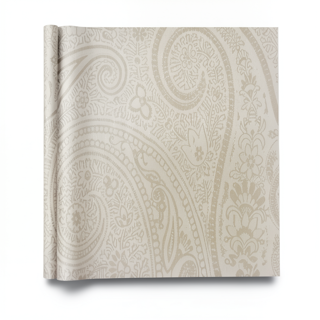 Italian Wallpaper Patterned Design Beige Color, Size 10m x 0.73m, Model 275023