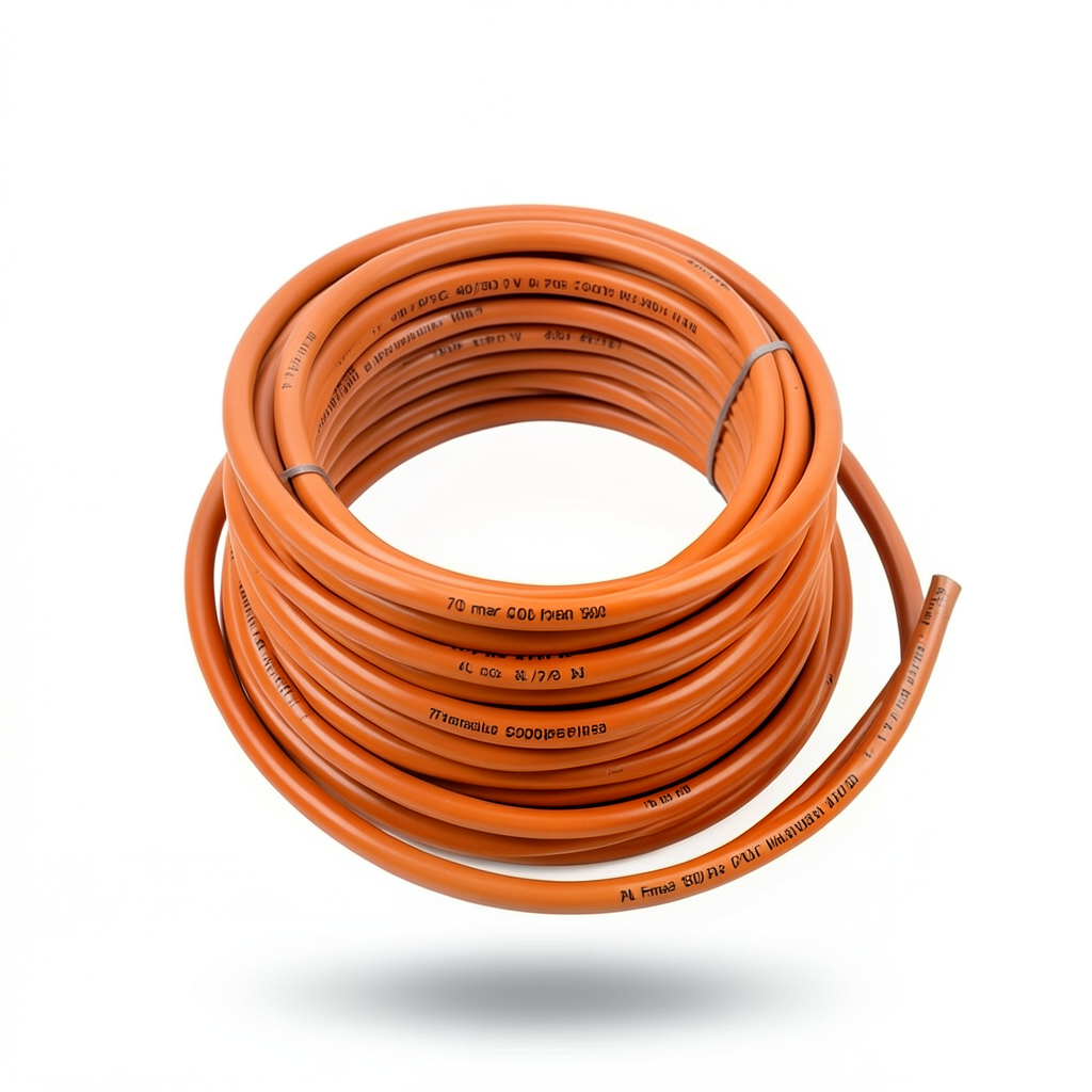 Flexible Copper Wire 70 mm2 450/750 V PVC Insulation, 300ft Length, Orange | Al Fanar