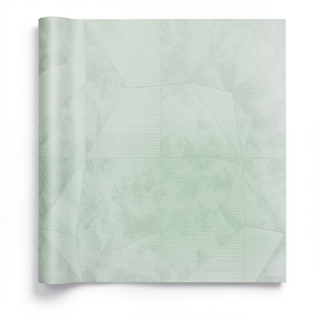 Italian Wallpaper 10m x 0.73m Pale Green, Model Z90037
