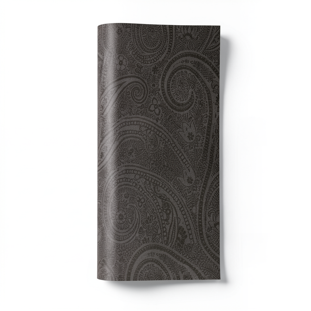 Italian Wallpaper Patterned Design Dark Brown Color, Size 10m x 0.73m, Model 275026