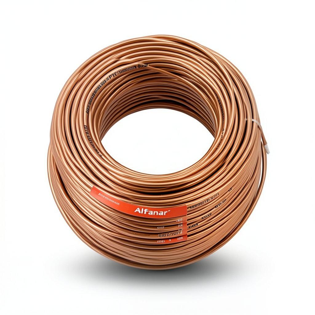 Alfanar 150mm Copper Flexible Wire 450/750V Heat Resistant PVC Insulation 300ft Coil | Al Fanar