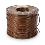 لفة سلك كهرباء 2.5mm2 جهد 450/750V، موصل نحاس مرن، عزل PVC مقاوم للحرارة سماكة 0.8mm، بني | شركة الفنار