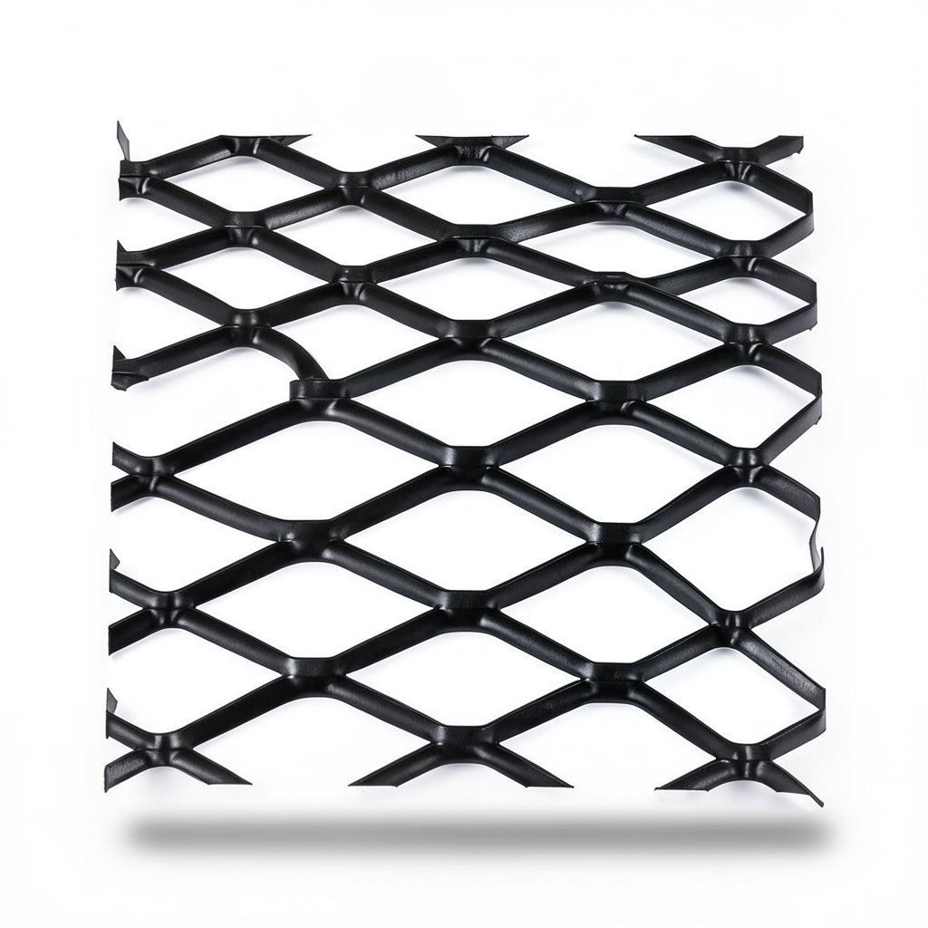 Hot Rolled Black Steel Expanded Metal Mesh Bahri 3 mm Thickness 2.44 m Width 5 m Length