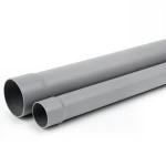 مواسير UPVC ضغط 7.5 بار SDR 34.4 قطر خارجي 125 mm سمك 3.7 mm لون رمادي