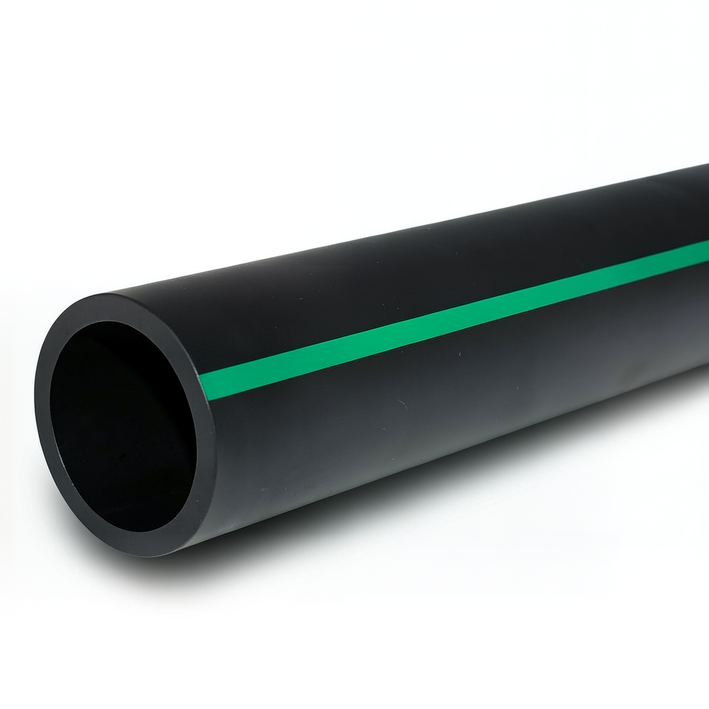 HDPE Pipe Pressure 4 Bar PE 80 Size OD 200 mm SDR 41 Black