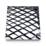 Hot Rolled Black Steel Expanded Metal Mesh Bahri 1.8 mm Thickness 2.44 m Width 6 m Length