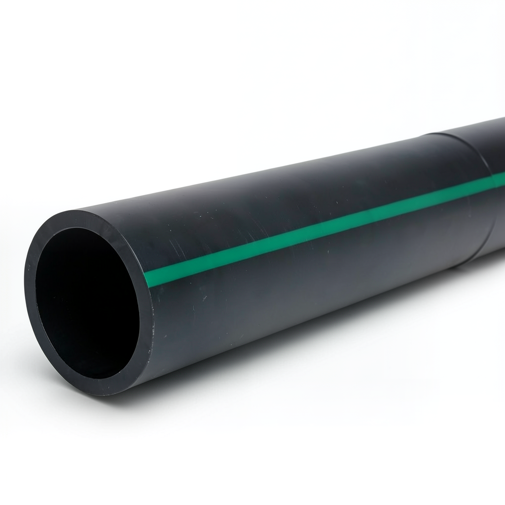 HDPE Plastic Pipe 4 Bar Pressure PE 80 Outer Diameter 280 mm SDR 41 Black
