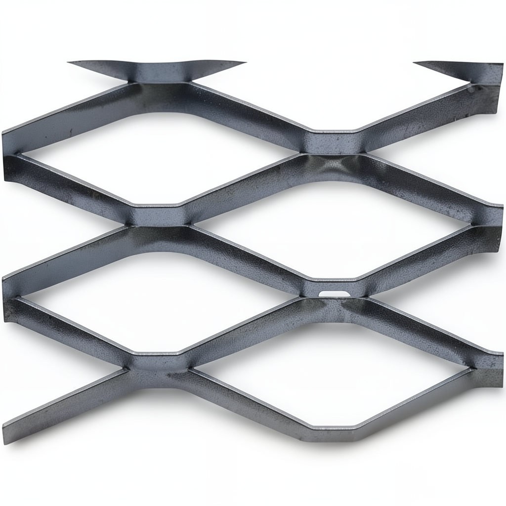 Hot Rolled Steel Expanded Metal Mesh Bahri 2.8 mm Thickness 2.44 m Width 6 m Length