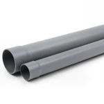 أنابيب بلاستيك UPVC SDR 34.4 ضغط 7.5 بار قطر 250 مم سمك 7.3 مم لون رمادي