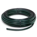 لفة أنابيب بلاستيك HDPE ضغط 4 بار PE 80 قطر خارجي 110 مم SDR 41 أسود مع خط أخضر