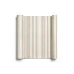 Italian Wallpaper Striped Design Beige Color, Size 10mx0.73m, Model 57156
