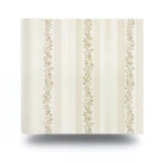 Italian Wallpaper Striped Design Light Beige, Size 10mx0.73m